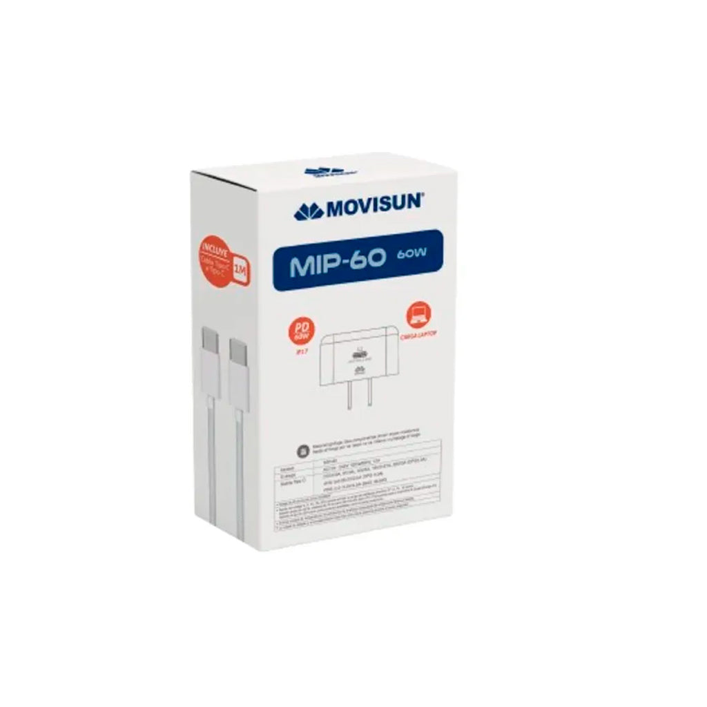 CARGA MOVISUN PARED TIPO C 60W BLANCO MIP60
