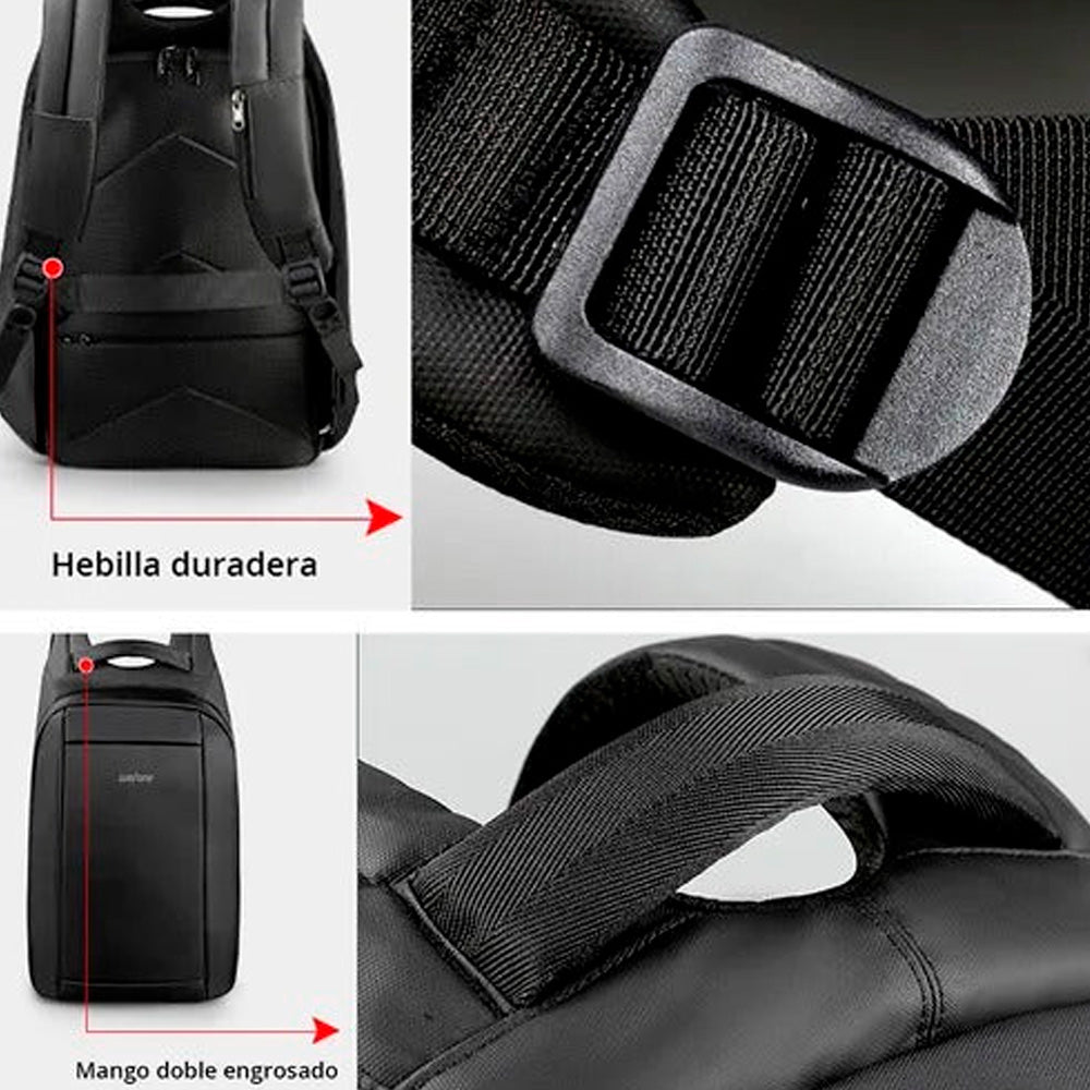 Morral Maleta Antirrobo Wefone Original Portátil 15'' Negro