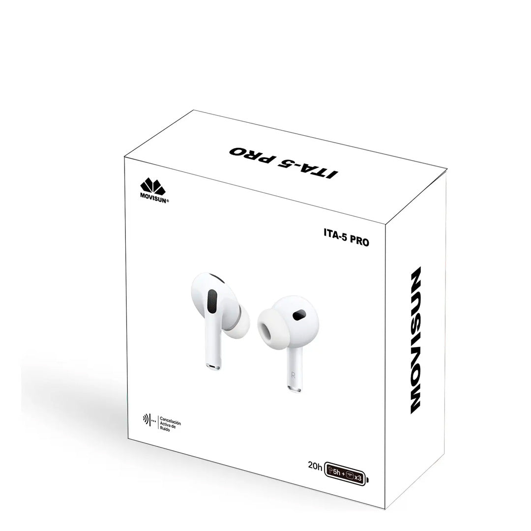 MOVISUN TWS AIRPODS ITA 5 PRO BLANCO