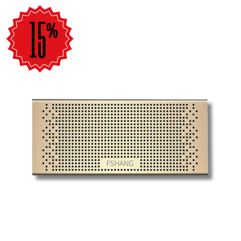 Parlante Portable Bluetooth Power Bank Fshang E3 Dorado