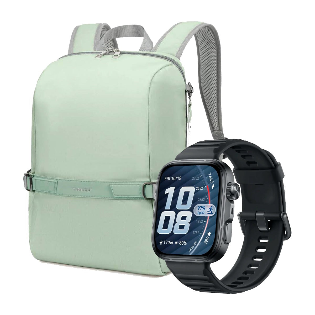 Smartwatch Huawei Fit 5 pro + Maleta verde lima