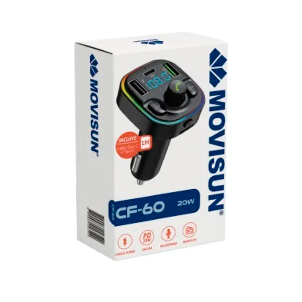 MOVISUN CARRO TRANSMISOR DUAL USB-TC CF-60