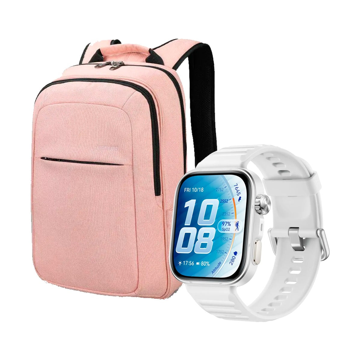 Smartwatch Huawei Fit 5 pro + Maleta portatil rosa
