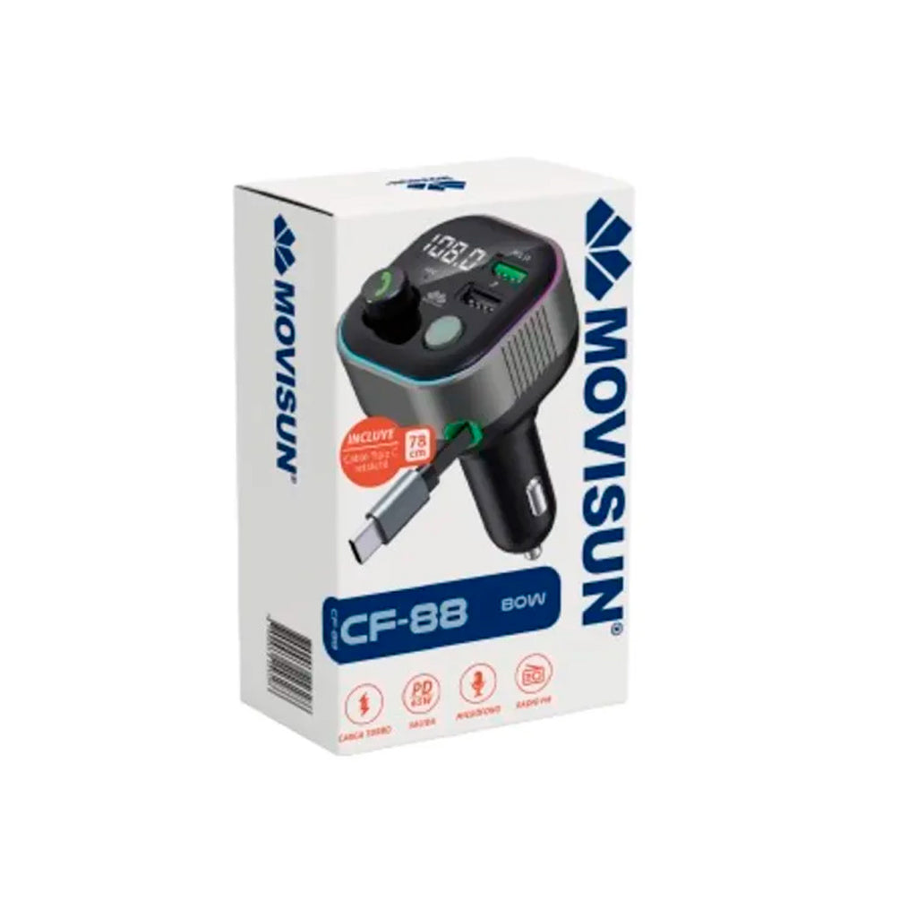 MOVISUN CARRO TRANSMISOR DUAL USB CF-88