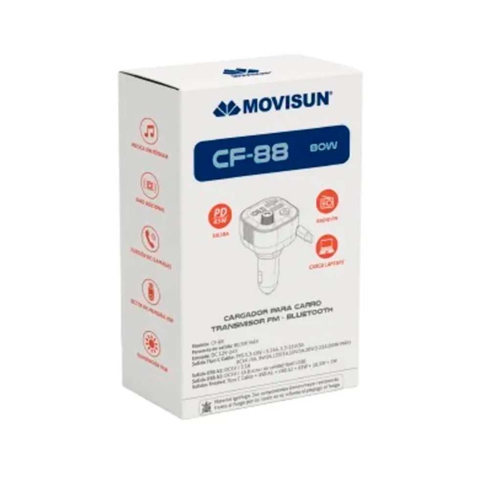 MOVISUN CARRO TRANSMISOR DUAL USB CF-88