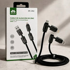 CABLE MOVISUN DATOS MULTIPUERTO GRIS NYLON 1.2M ZK-2A2