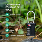 Candado Maleta Viaje Tsa Con Cable Y Guaya