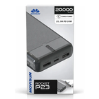 Cargador Movisun Rocket P23 Powerbank 20000 Mah Color Negro