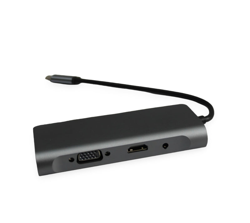 Adaptador Convertidor X 9 Puertos Multifunción USB-c A HDTV