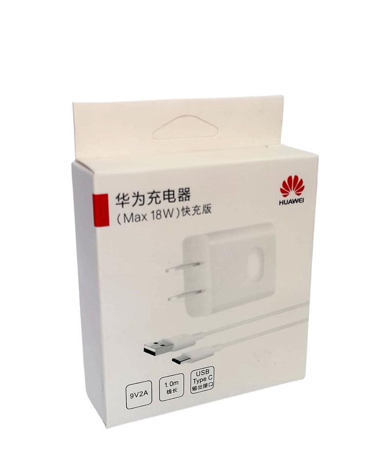 Cargador de pared Huawei 18W USB - tipo c blanco