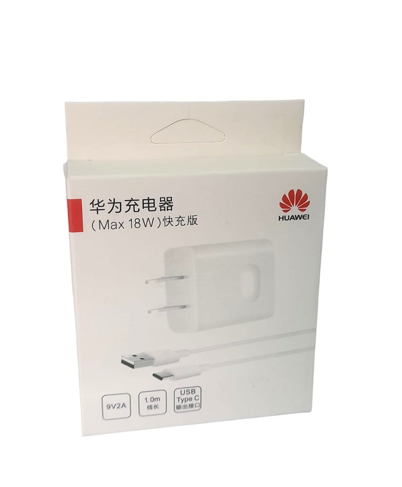 Cargador de pared Huawei 18W USB - tipo c blanco