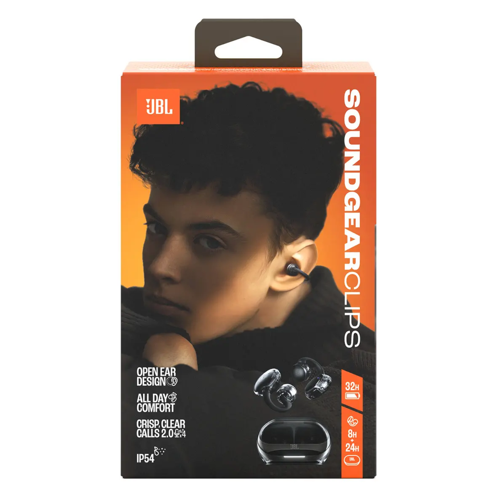 Jbl Soundgear Clips Headphones Tws Open Ear Black Negro