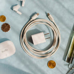 Combo Cargador Sudio P1 25w + Cable Usb C Trenzado 1.8m