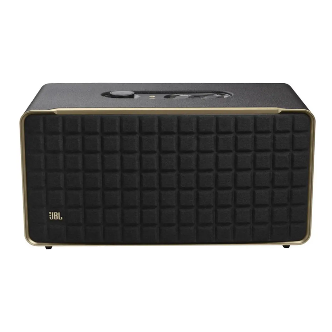 Parlante JBL Authentics 500 JBLAUTH500BLKAM portátil con bluetooth y wifi negra