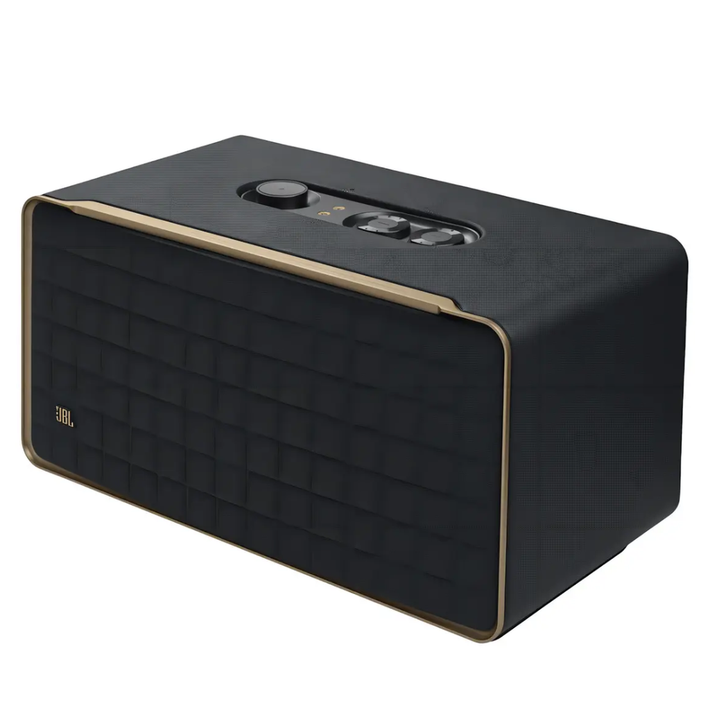 Parlante JBL Authentics 500 JBLAUTH500BLKAM portátil con bluetooth y wifi negra