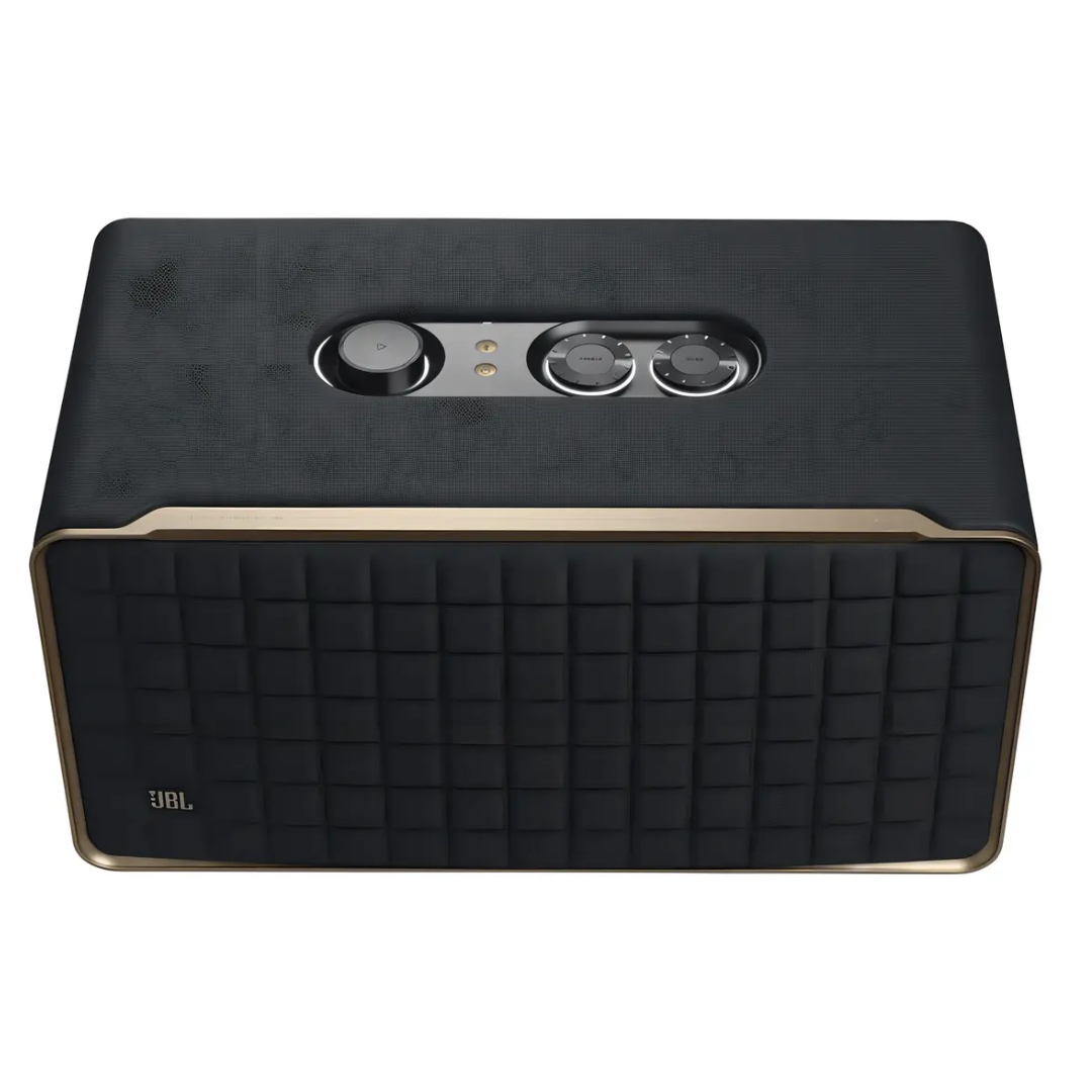 Parlante JBL Authentics 500 JBLAUTH500BLKAM portátil con bluetooth y wifi negra