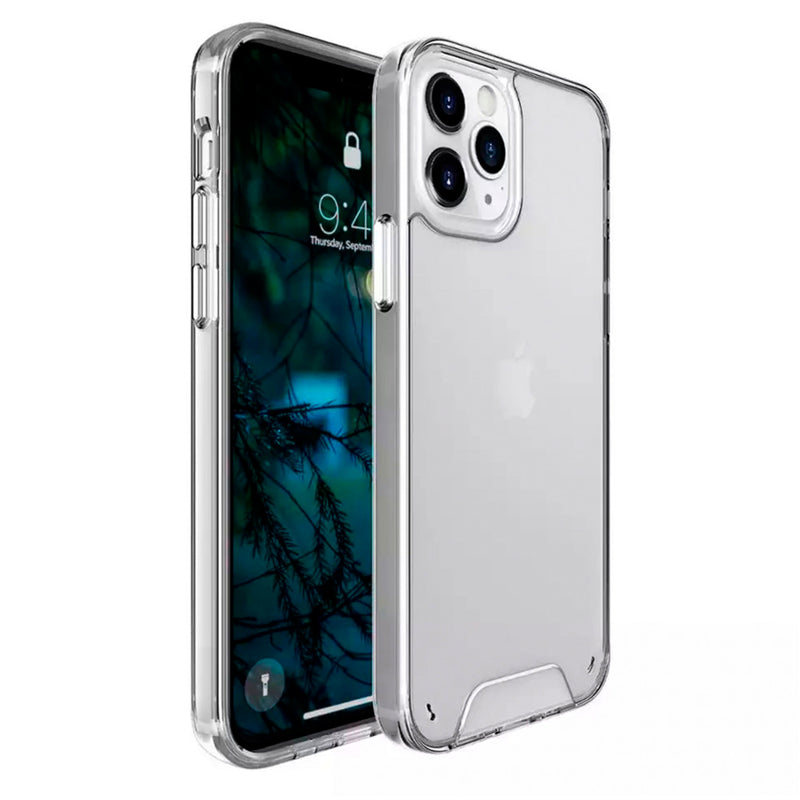 Case Space Drop Y Vidrio Templado para iPhone X Transparente SPACE