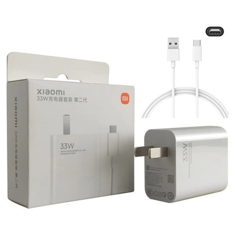 Cargador Xiaomi Carga Rápida Turbo 33W Cable Tipo-C Redmi Note 9