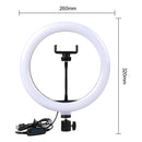 Aro De Luz Led 26cm + trípode 2m + Base Celular